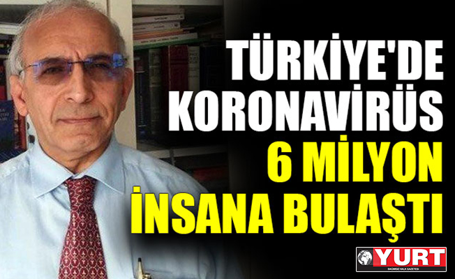 Türkiye'de koronavirüs 6 milyon insana bulaştı