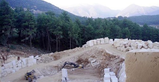 Danıştay'dan Finike'deki mermer ocağına ret kararı