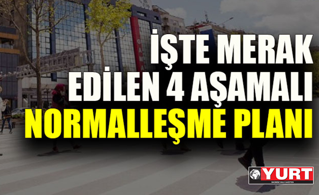 İşte 4 aşamalı normalleşme planı