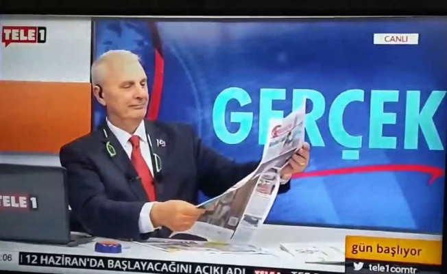 Ataklı canlı yayında beş dakika gazeteleri sessiz okudu