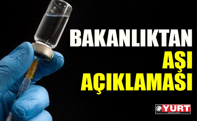Bakan Koca'dan aşı açıklaması