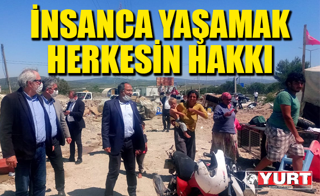 CHP'li Purçu, çadırda yaşayan romanların derdine çare arıyor