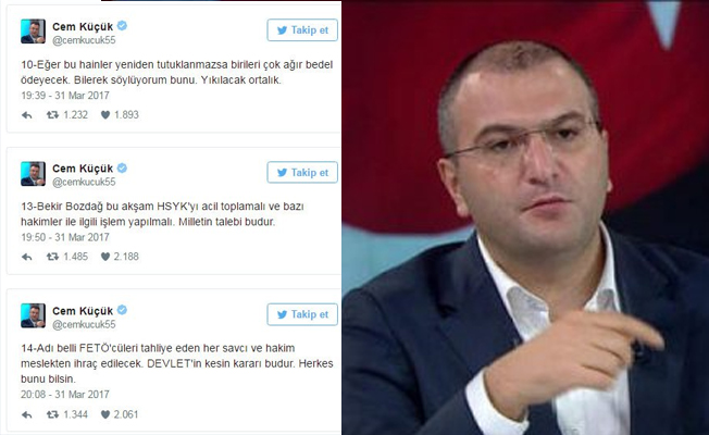 Cem Küçük dedi, tahliyeler geri alındı
