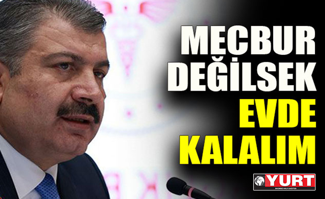 Bakan Koca: Mecbur değilsek evde kalalım
