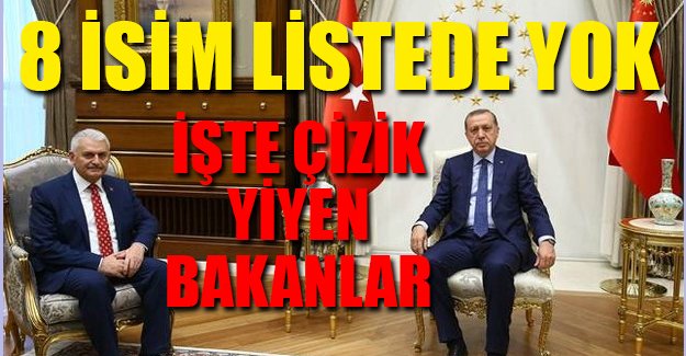 İşte çizik yiyen bakanlar