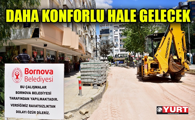 Bornova’da yol hamlesi