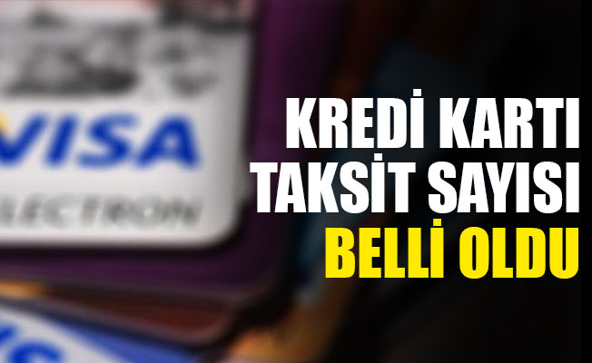 Kredi kartı taksit sayısı belli oldu