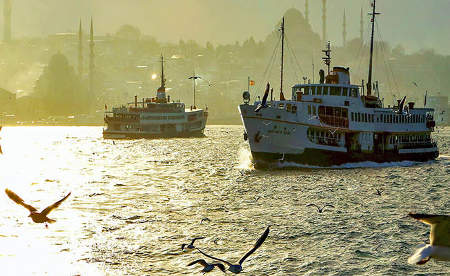 İstanbul'da şehir hatları vapurları 5 kuruş