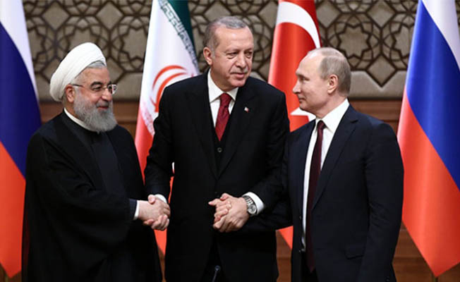 Putin Erdoğan ve Ruhani'den ortak bildiri