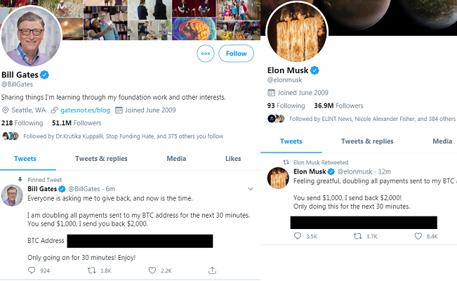 Elon Musk ve Bill Gates'i hackleyip binlerce dolar çaldılar!