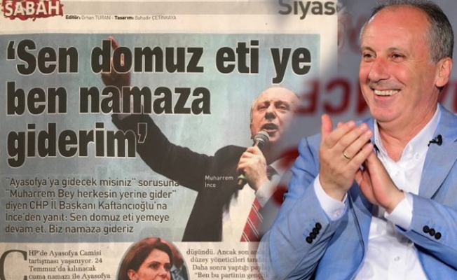 Gazetecilik ahlakı yerlerde: Sabah gazetesi Muharrem İnce'nin 'atmadığı' tweeti haber yaptı