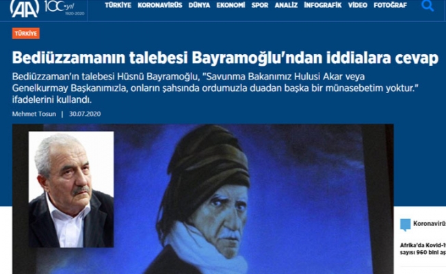 Bir cemaat liderinin 'kişiye özel' mesajını Anadolu Ajansı da servis etti