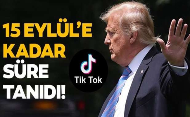 Trump'tan TikTok'a 15 Eylül'e kadar süre