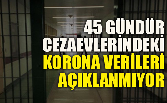45 gündür cezaevlerindeki korona verileri açıklanmıyor