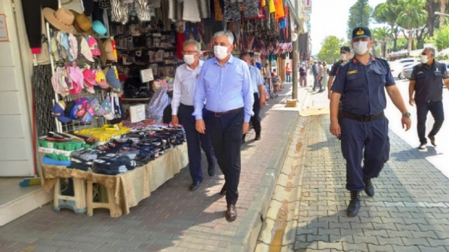 Ödemiş’te Koronavirüs tedbirleri denetimi