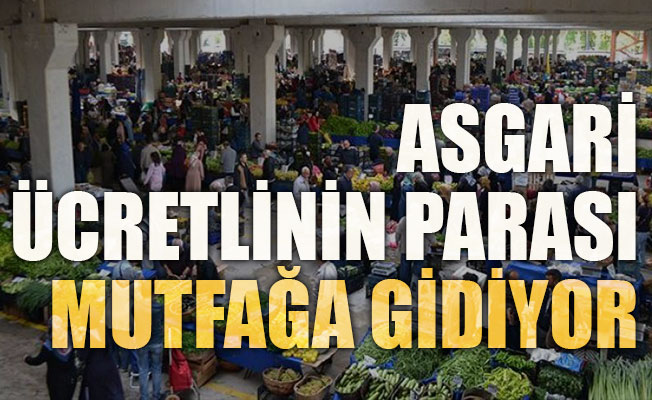 Asgari ücretlinin parası mutfağa gidiyor