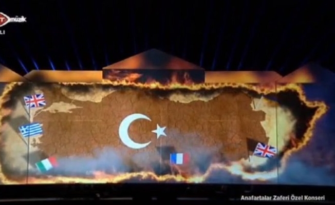 TRT'de tepki çeken Türk bayrağı görüntüsü!