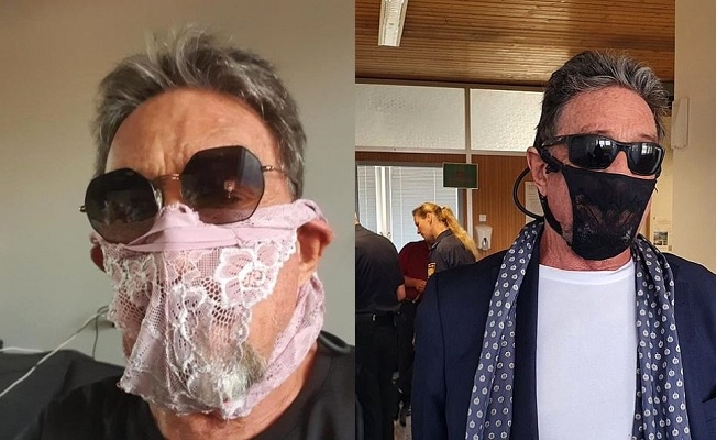 Maske yerine iç çamaşırı takan milyarder gözaltına alındı