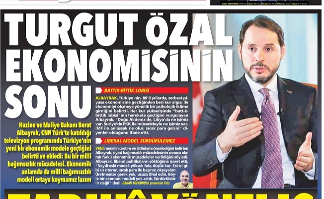 Perinçek medyasından Berat Albayrak'a tam destek