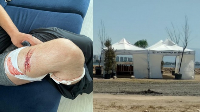 Karşıyaka'da belediye çadırına çirkin saldırı