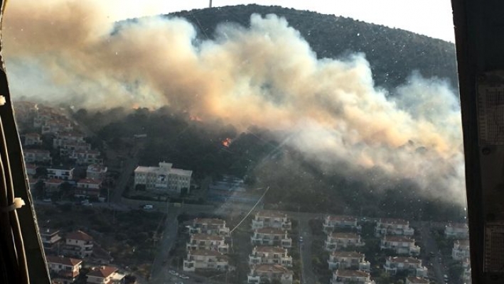 Çeşme'de yine yangın