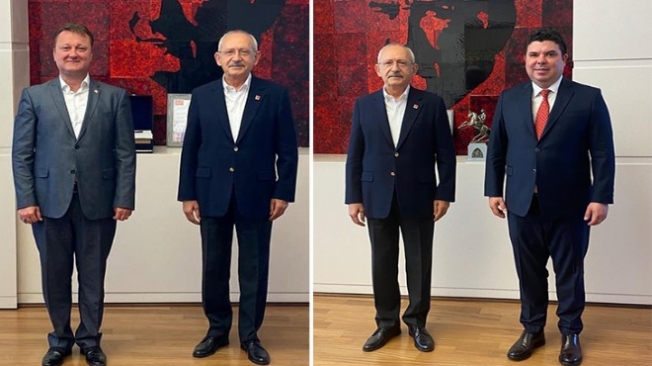 CHP'de İzmirli iki başkandan 'Lider'e ziyaret