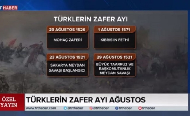 TRT Haber'in tepki çeken 30 Ağustos hatası