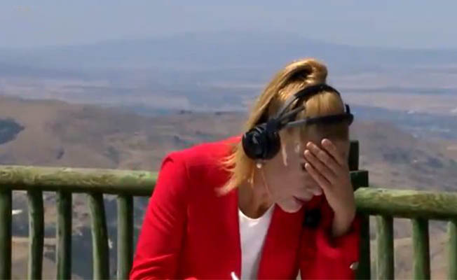 TRT Spikeri burada sıcak bir hava var dedi , canlı yayında bayıldı