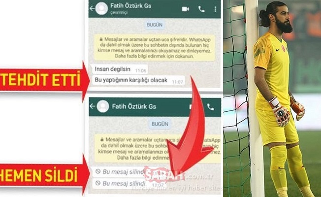 Galatasaraylı yıldızın bu defa da tehdit mesajları ortaya çıktı!