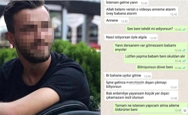 Gizlice özel görüntülerini çektiği sevgilisine şantaj yapınca...