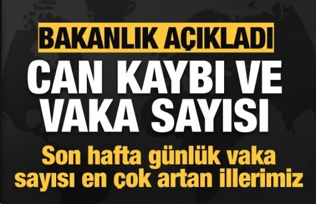 Bakanlık korona tablosu ve vaka sayısını açıkladı!