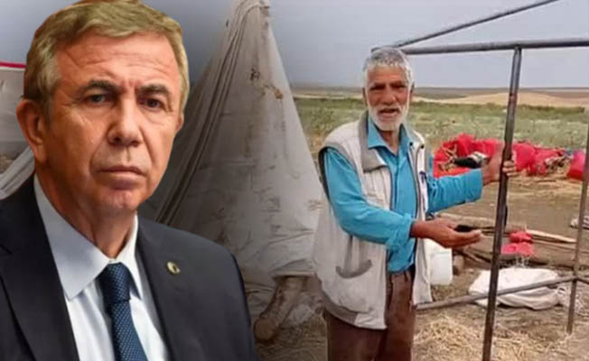 Yavaş'tan kum fırtınasında çadırları uçan mevsimlik tarım işçilerine yardım eli
