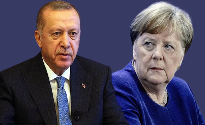 Erdoğan, Merkel ile görüştü