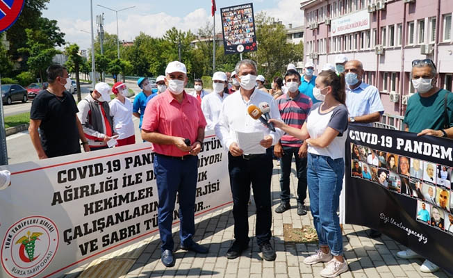 Bursa Tabip Odası'ndan: Yönetemiyorsunuz, Tükeniyoruz açıklaması