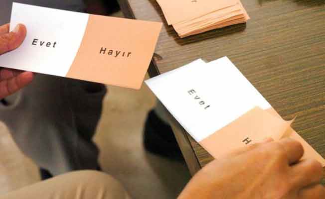 'Hayır'lar 2 ile 4 puan arasında önde gidiyor'