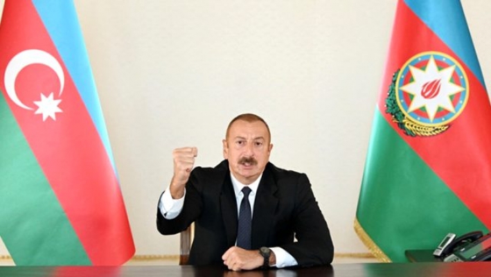 Aliyev: Şehitlerimizin kanı yerde kalmayacak