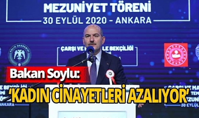 Süleyman Soylu: Kadın cinayetleri oranı yılbaşından itibaren yüzde 29 düştü