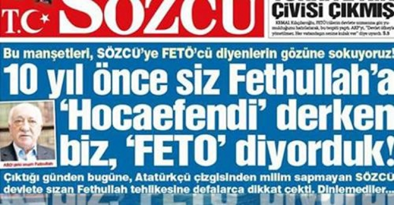 Sözcü Gazetesi için skandal karar