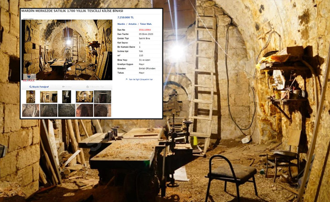 Bu da oldu! Mardin'de kilise satışa çıktı