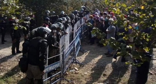 Ünye'de Köylülere Müdahele!