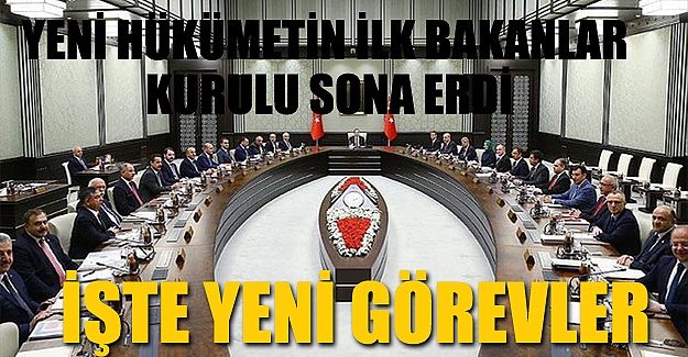 İlk Bakanlar Kurulu sona erdi