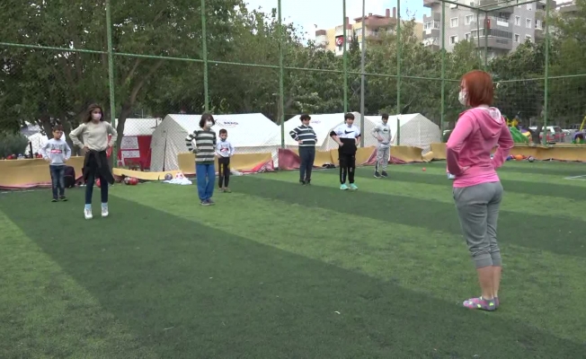 İzmir Büyükşehir'den depremzede çocuklar için spor etkinliği