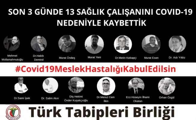 Türk Tabipleri Birliği: Ölüyoruz!