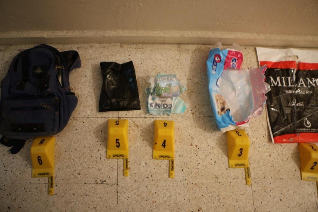 Bombaları bebek bezlerine saklamışlar