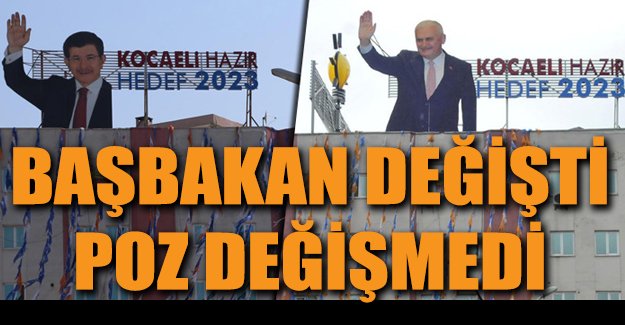 Başbakan fotoğrafları değişti, poz aynı kaldı