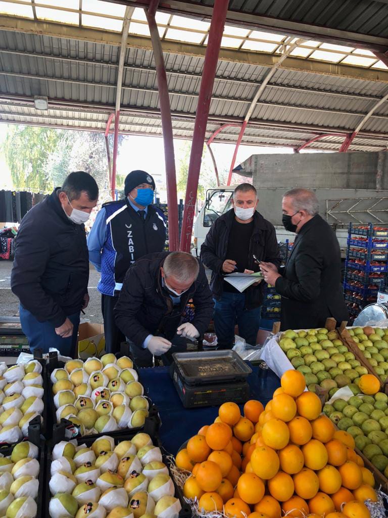 Yenimahalle’de teraziler denetleniyor