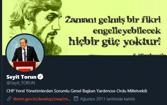 CHP Genel Başkan Yardımcısı Seyit Torun hacklendi
