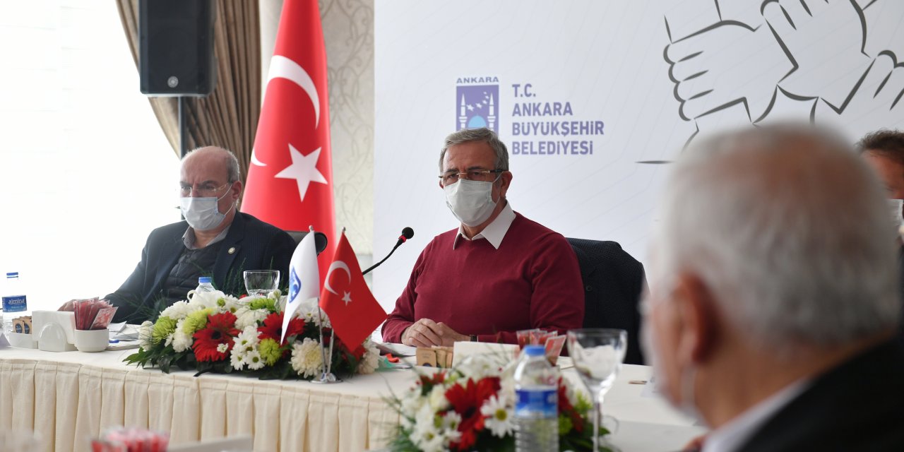 Mansur Yavaş pandemi nedeniyle iş yeri kapanan esnafla buluştu: "Yanınızdayız, çare olacağız"
