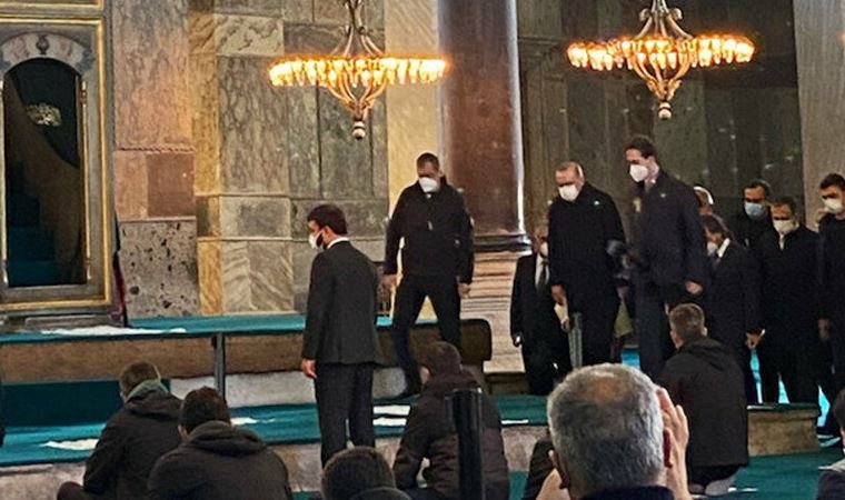 AKP'li Cumhurbaşkanı Erdoğan, 4 ay sonra Ayasofya'da