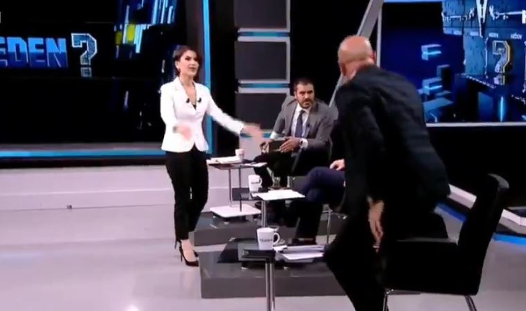 Tansiyon yükseldi: Aksünger, Serkan Toper yayını terk etti